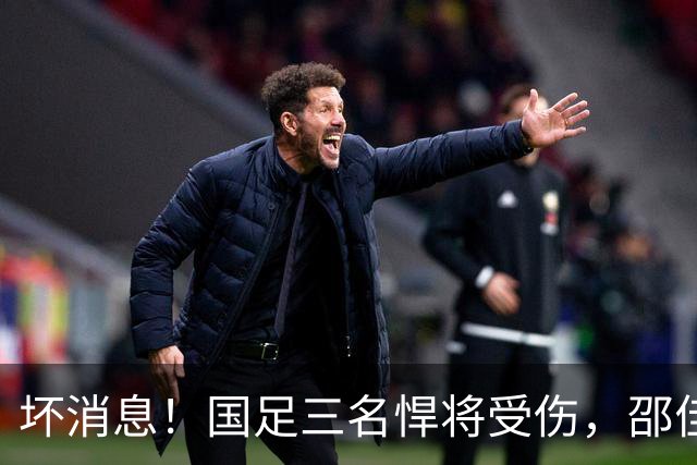 坏消息！国足三名悍将受伤，邵佳一面临用人荒，武磊也难出场